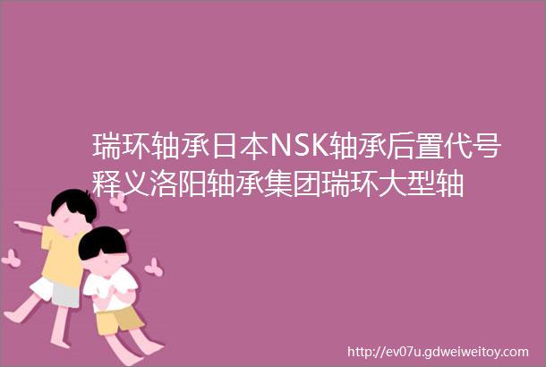 瑞环轴承日本NSK轴承后置代号释义洛阳轴承集团瑞环大型轴